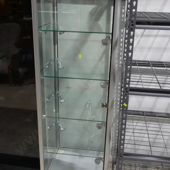 Glass display cabinet