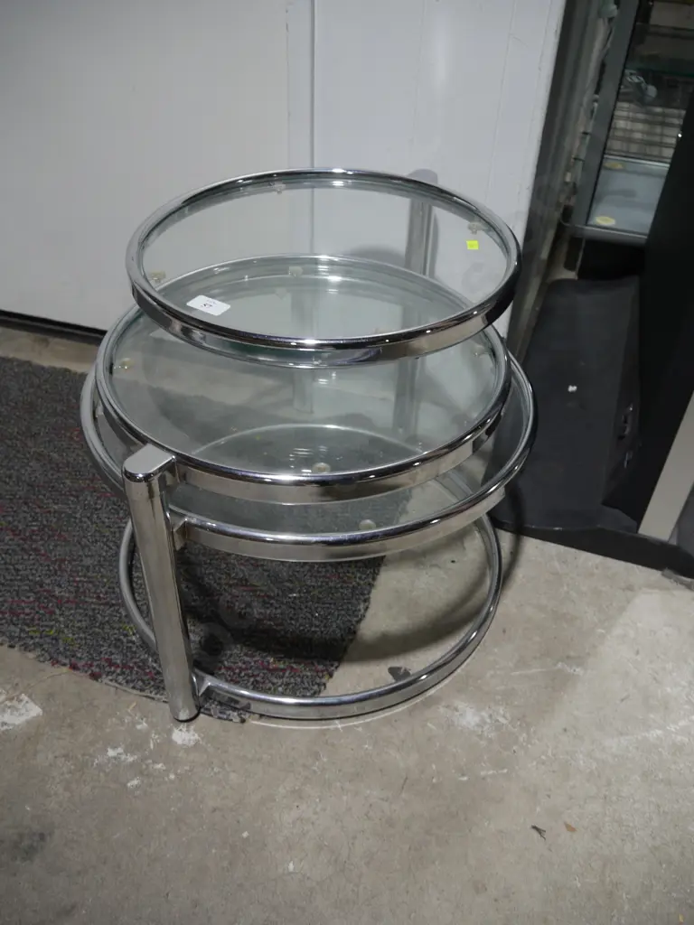 3 tier glass side table Image 1++