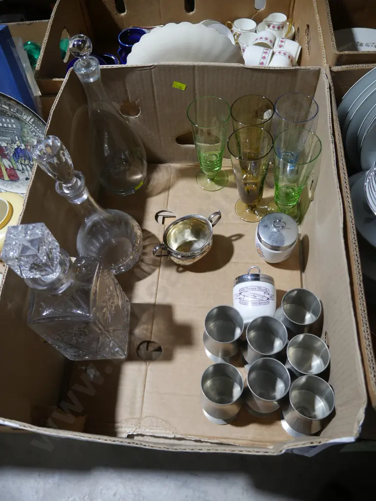 Decanters, pewter goblets etc Image 1++