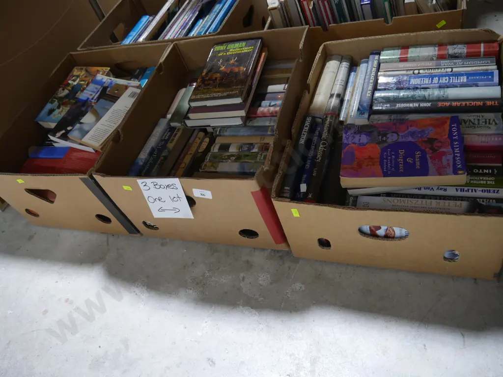 3 boxes of books Image 1++