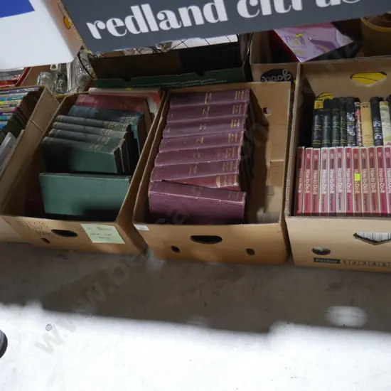 4 boxes of books