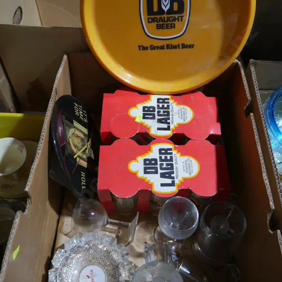 Beer glasses etc