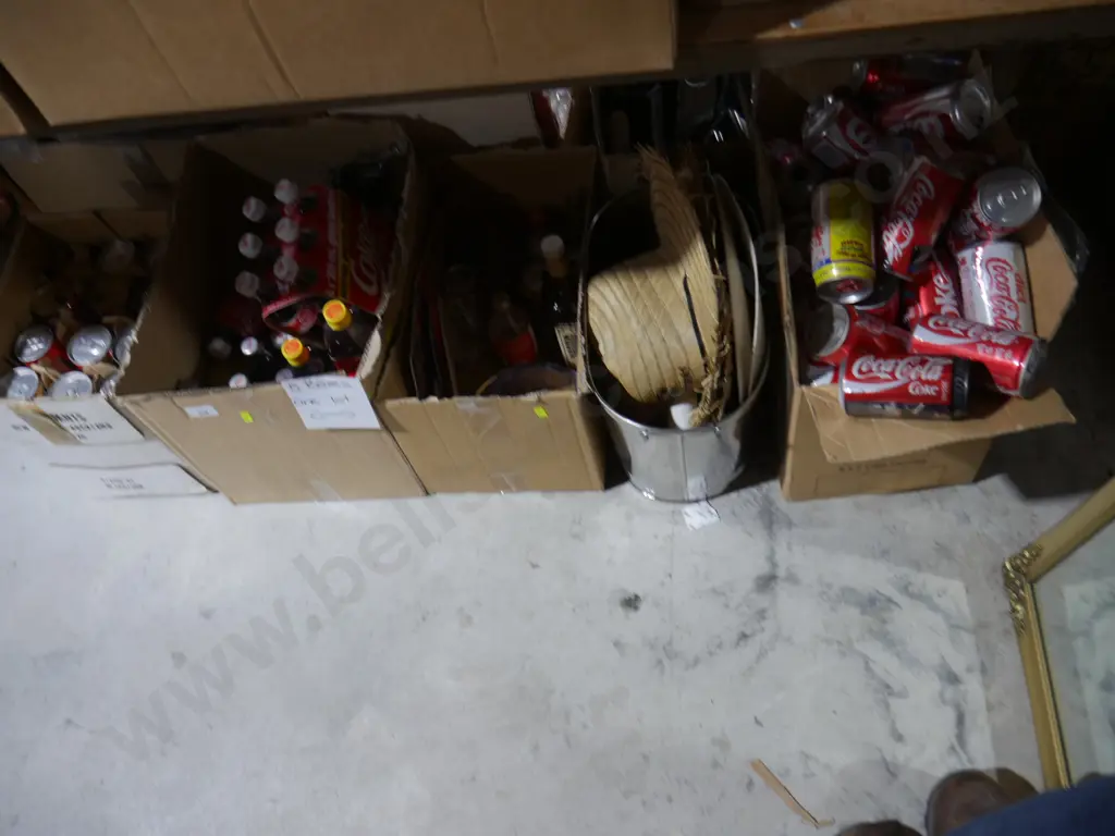 Five boxes of Coca-Cola memorabilia etc Image 1++