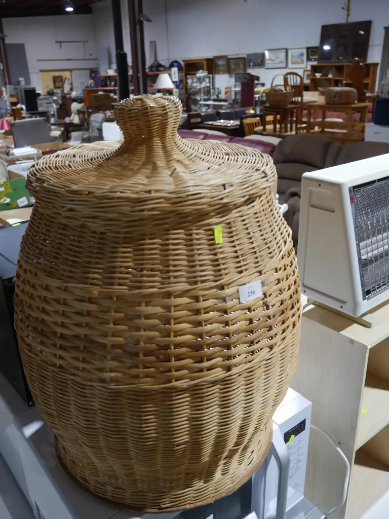 Lidded cane basket Image 1++
