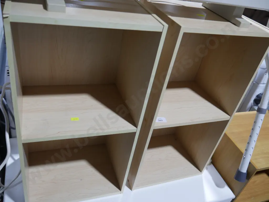 Pair of 2 tier bookcases Image 1++