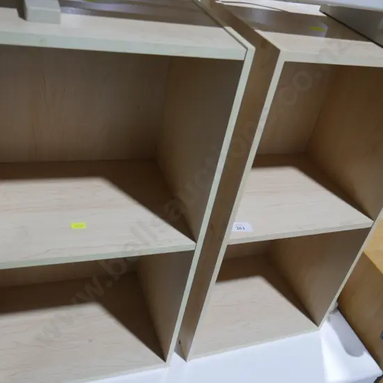 Pair of 2 tier bookcases