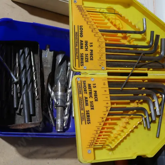 Allen keys, drill bits
