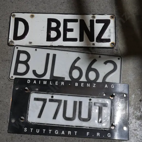 Number plates