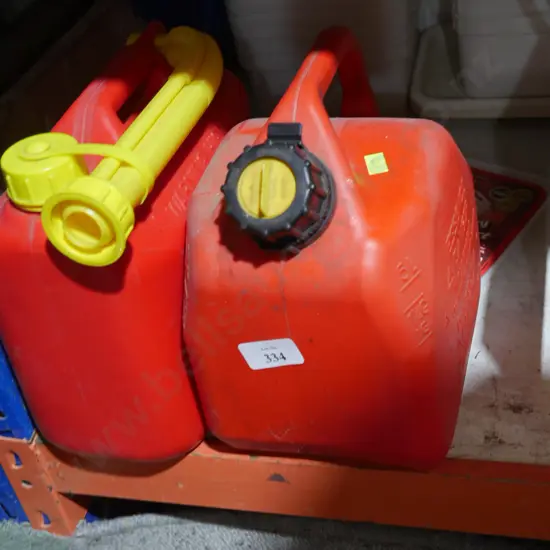 2 petrol containers