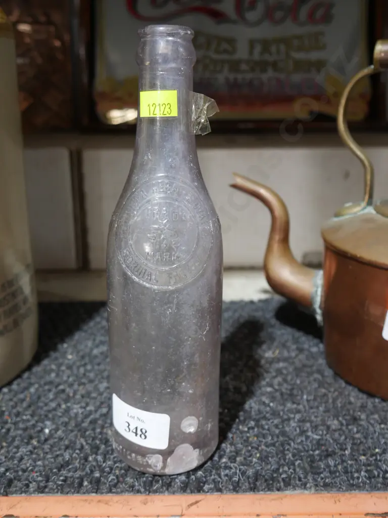 Rangiora Aerated Water Cordial Co, HW Mockett bottle Image 1++