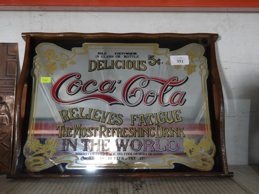 Coca-Cola mirror tray Image 1++