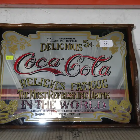 Coca-Cola mirror tray