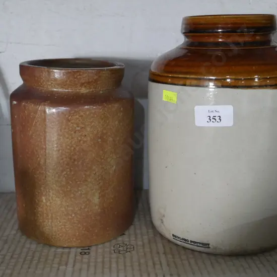2 stone jars