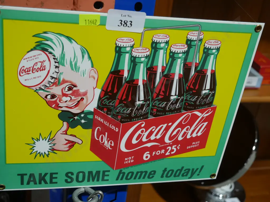Coca-Cola tin sign Image 1++