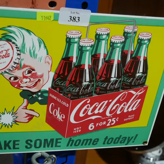 Coca-Cola tin sign
