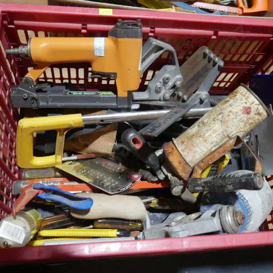 Crate of tools etc