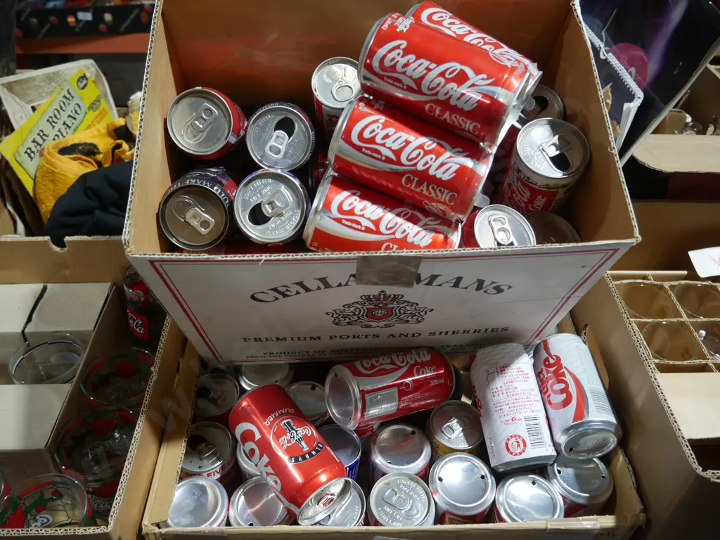 2 boxes of Coca-Cola cans Image 1++