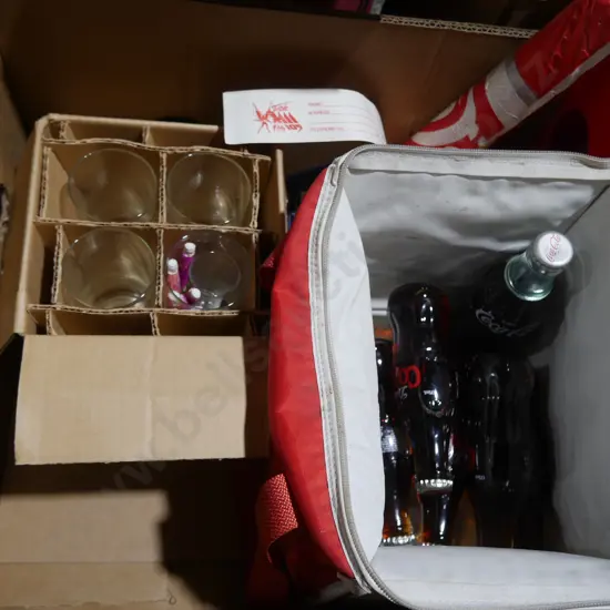 Coca-Cola glasses, bottles etc