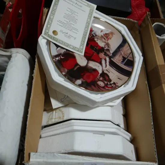 Santa Coca-Cola picture plates