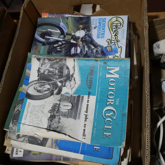 Assorted motorcycle magazines