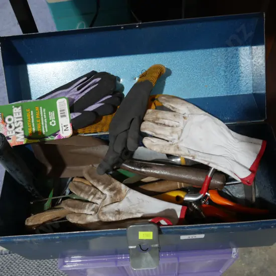 Garden tools and gloves