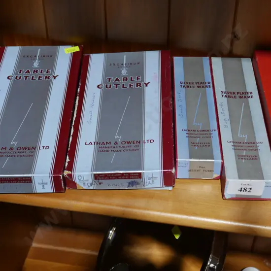 Boxes of cutlery