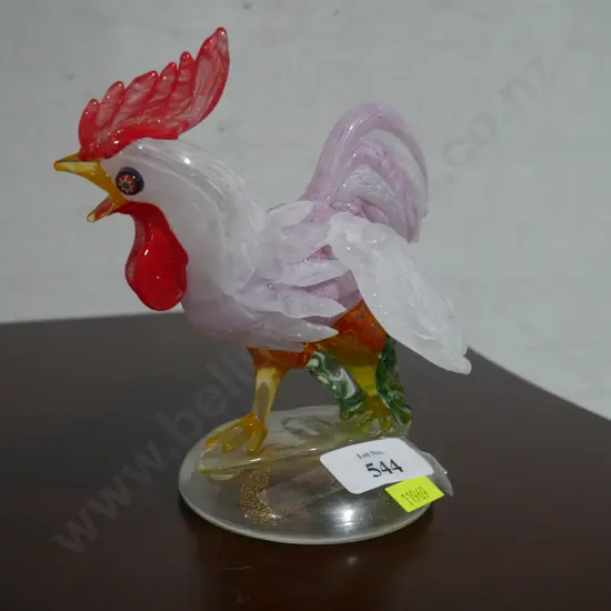 Murano glass rooster