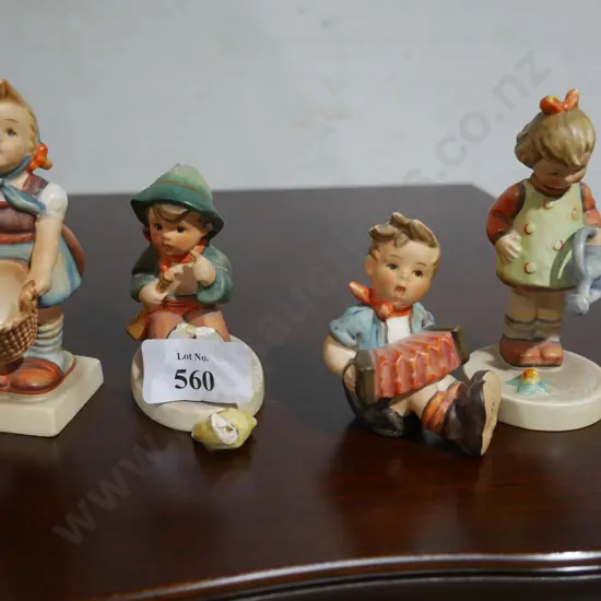 4 Goebel figurines, 1 A/F