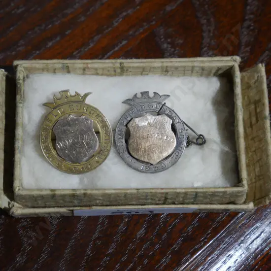 9ct,sterling silver badges
