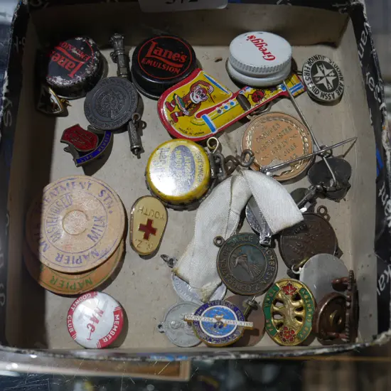 Assorted badges etc