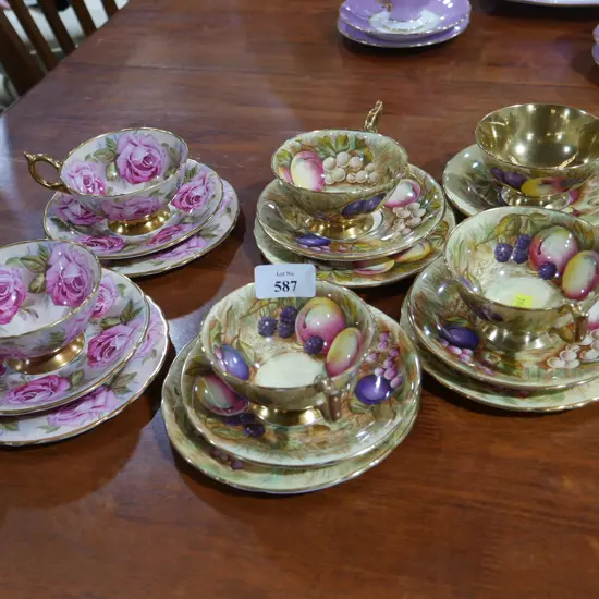 Aynsley cups and saucers