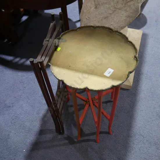 Folding occasional table/plant stand