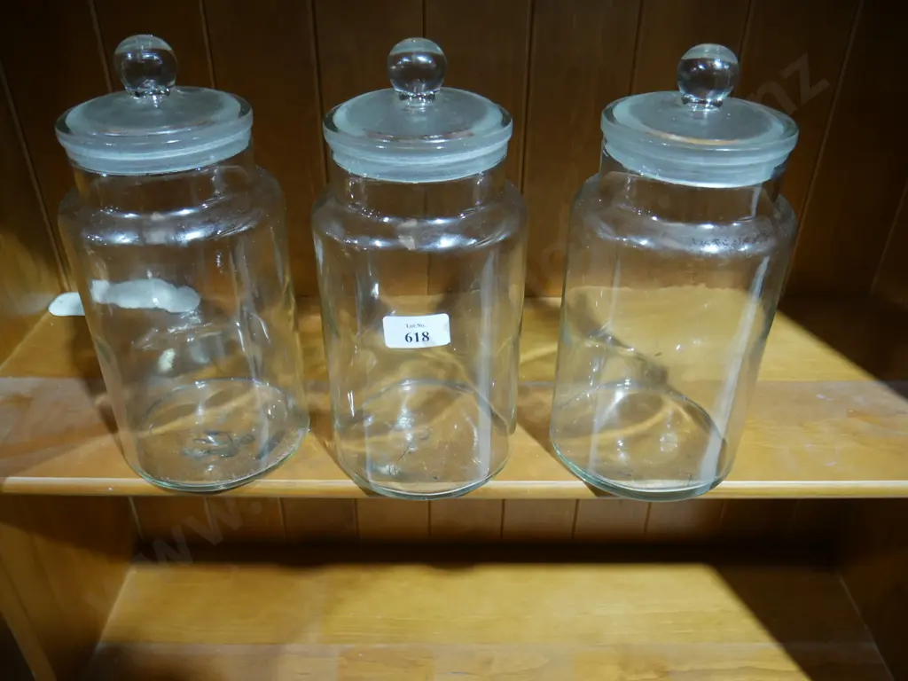 3 glass containers Image 1++