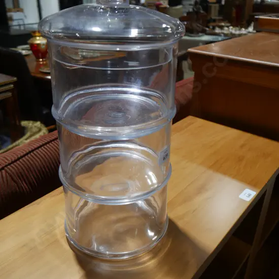 3 tier glass container