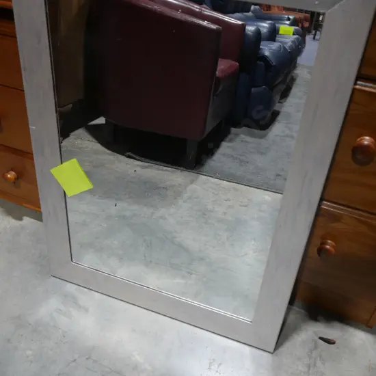 Silver frame mirror