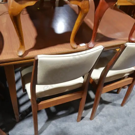 Dining table and four chairs