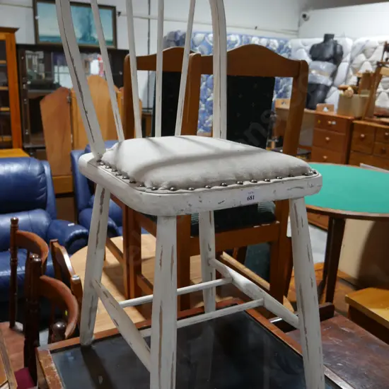 White painted chair