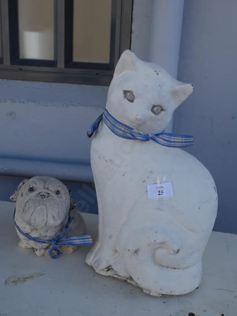 Concrete cat and dog Image 1++
