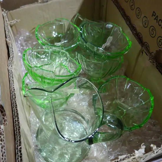 Green glassware