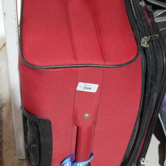 Red suitcase