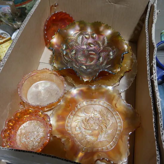 Carnival glass bowls