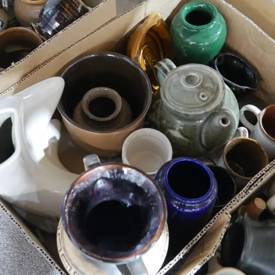 Pottery vase , ect