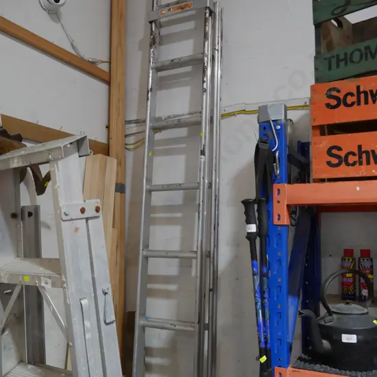 Aluminium extension ladder