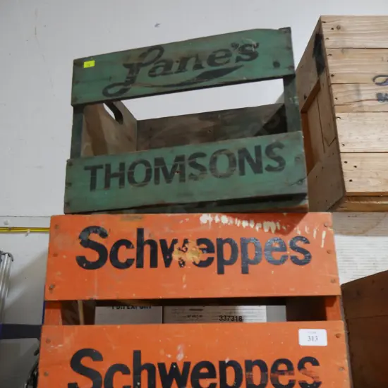 Old drink bottle crates