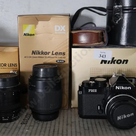 Nikon camera and lenses