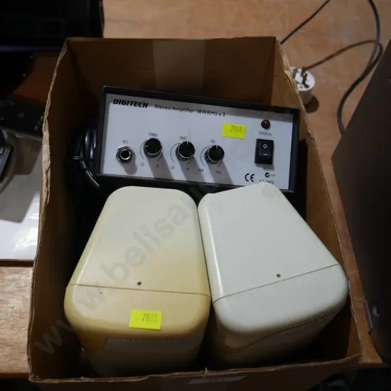 Speakers, amp