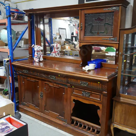 Mirror back sideboard