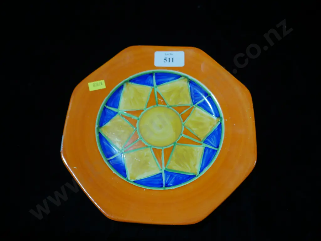 Clarice Cliff plate - chipped Image 1++