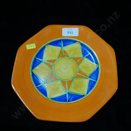 Clarice Cliff plate - chipped