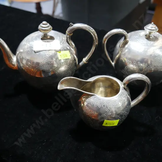 Russian silver teaservice
